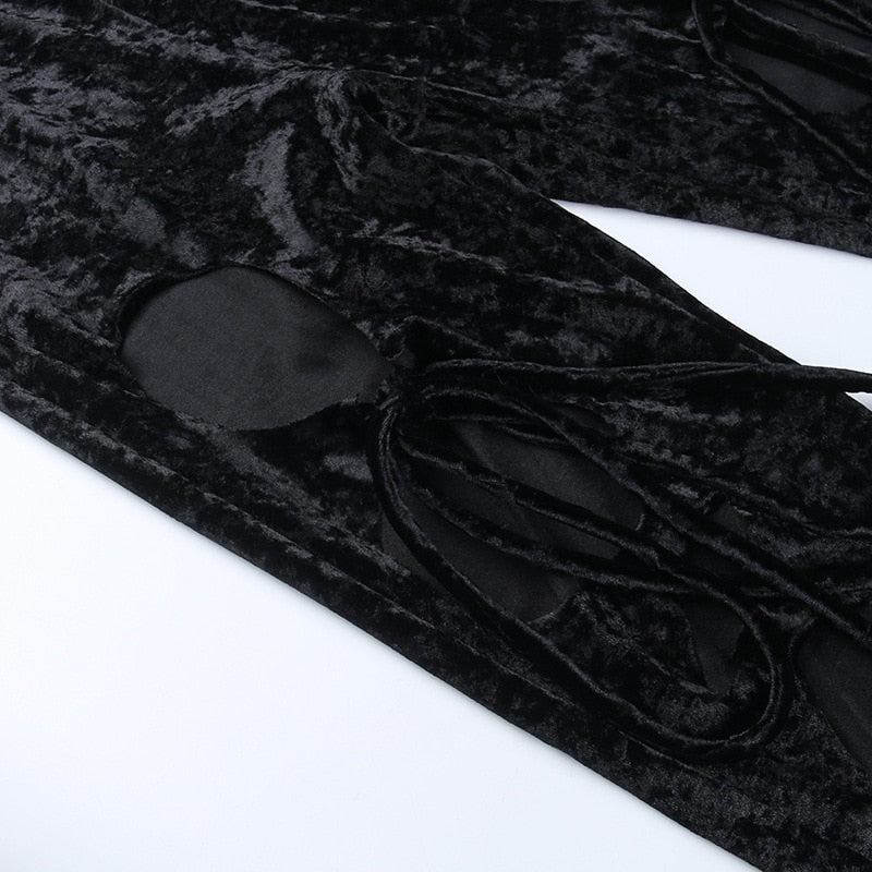 YULYA FLARE SIDE CUT OUT PANTS