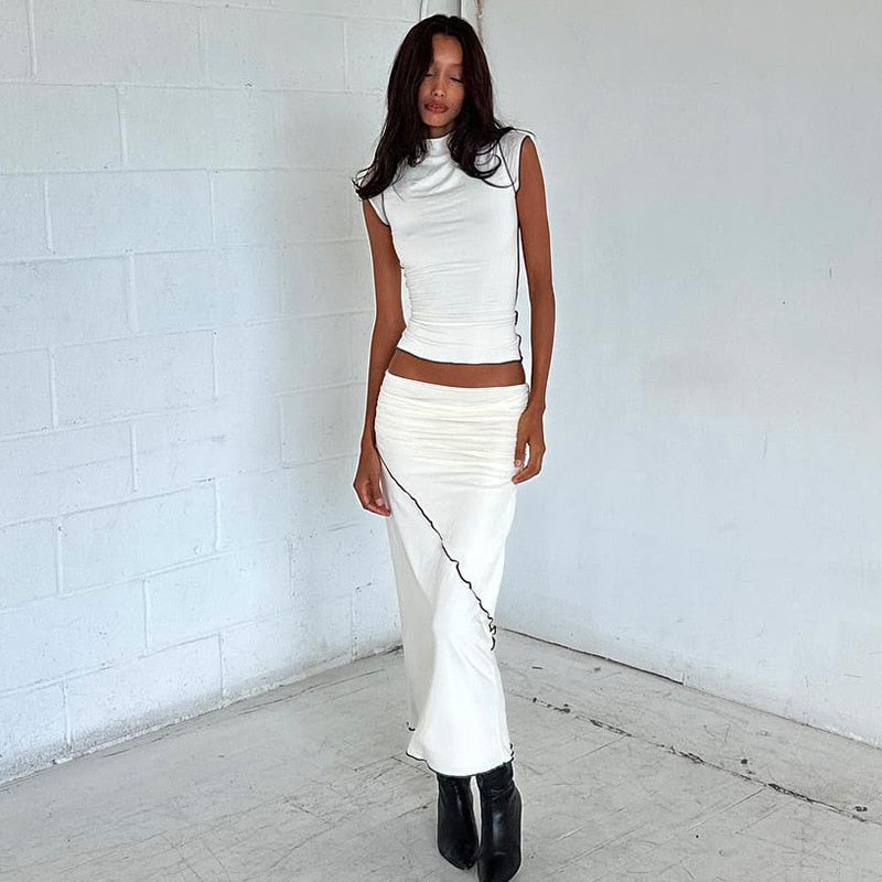 SKYLER SLEEVELESS TOP and MAXI SKIRT SET