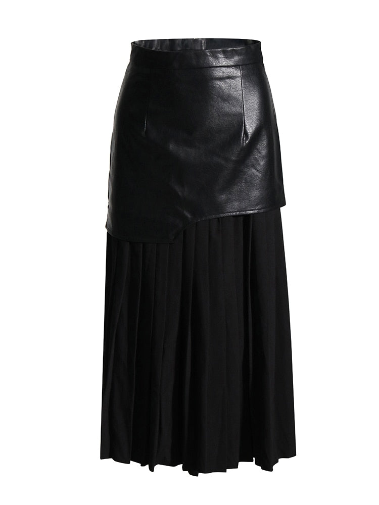 CAMILLE PLEATED MAXI SKIRT