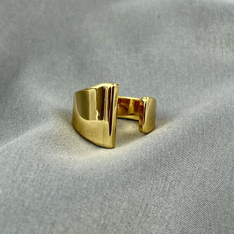 LETTERS GOLD RINGS