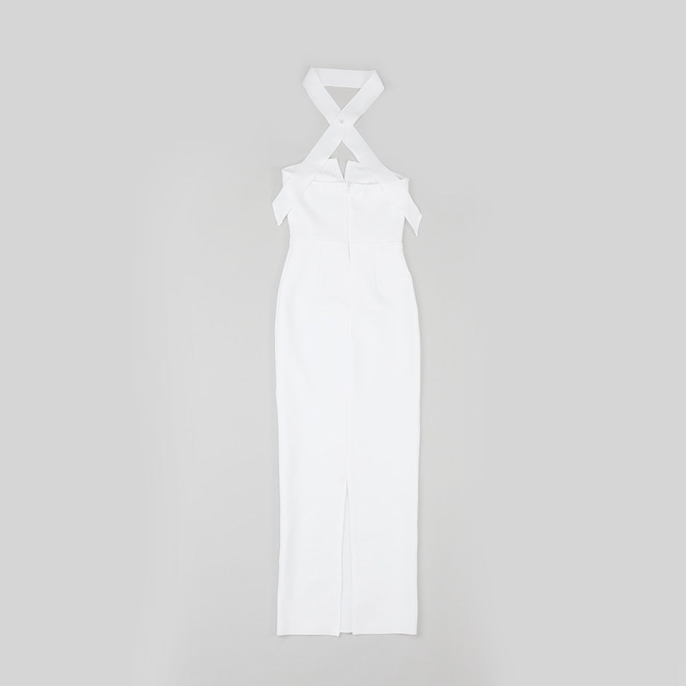 MILLIE BACKLESS BOW TIE DRESS