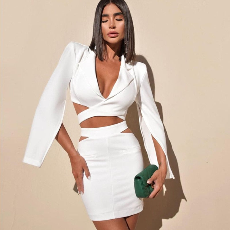 SYLVIA SKIRT and BLAZER 2 PIECE SET