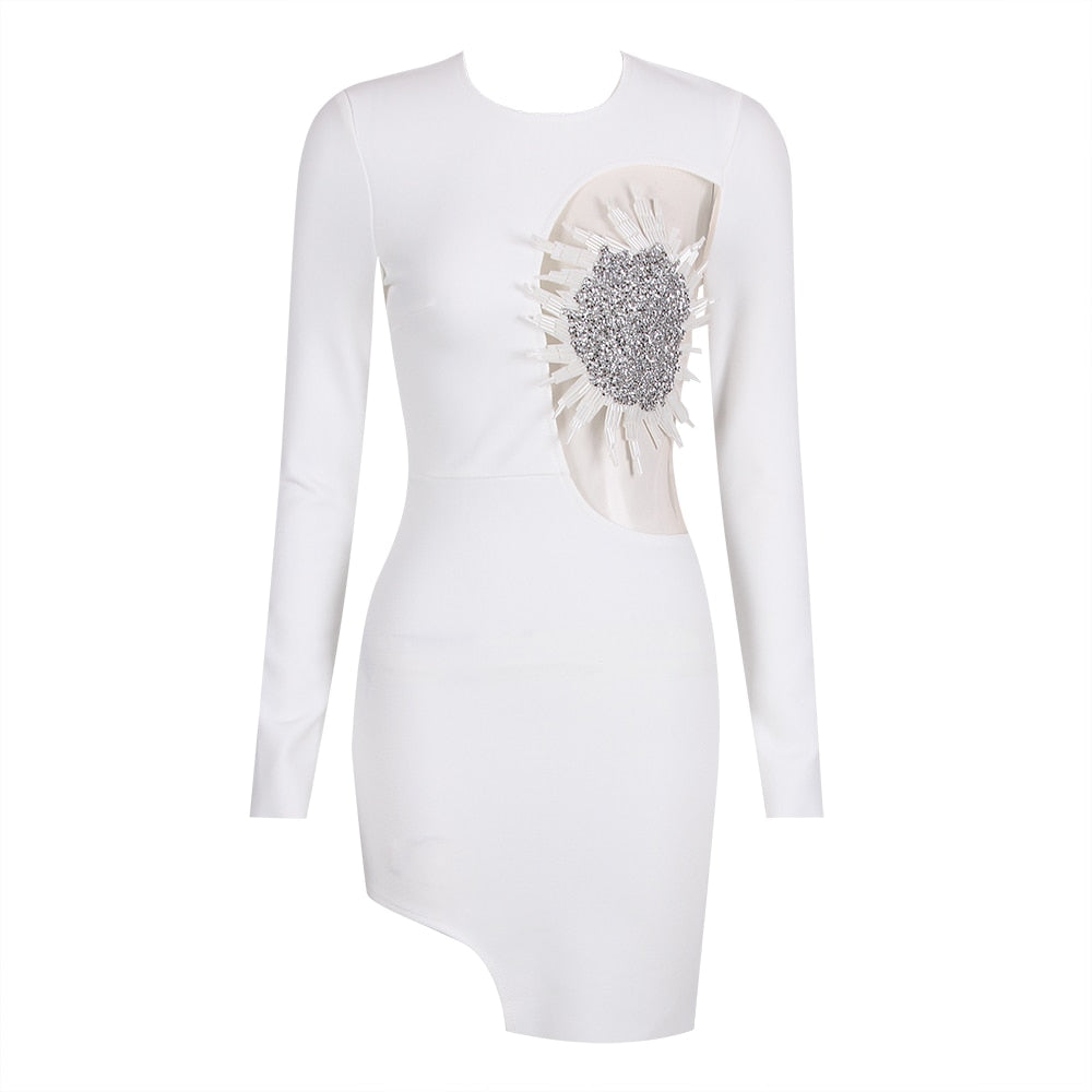 MYA LONG SLEEVE MINI DRESS