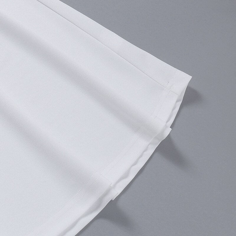 FELICITY V NECK WHITE MINI DRESS