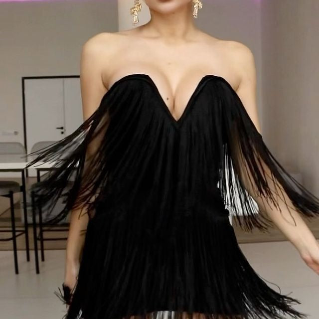 POPPY MINI TASSEL DRESS