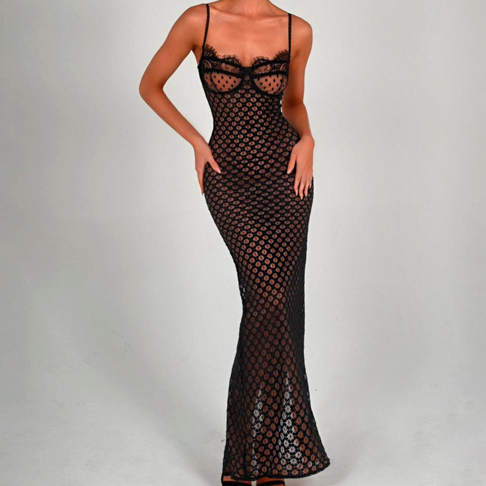 KATALEYA STRAP LACE UP BACKLESS MAXI and MINI DRESS