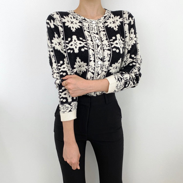 HALLIE EMBROIDERED CARDIGAN