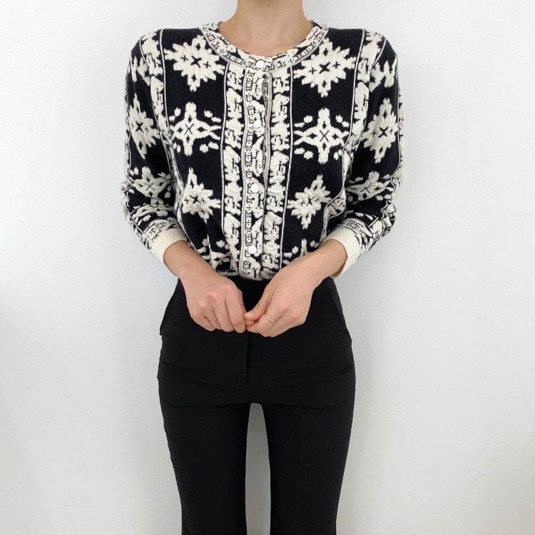 HALLIE EMBROIDERED CARDIGAN