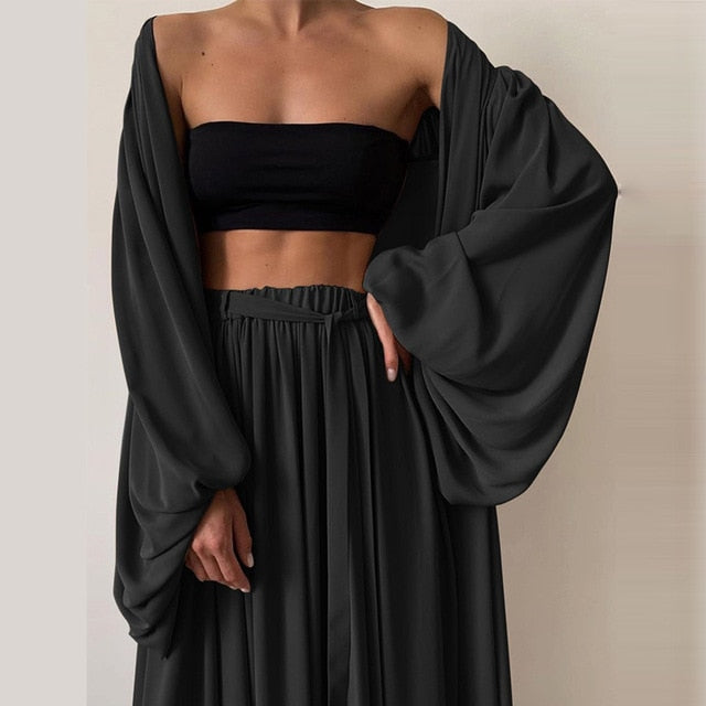 KAYLEE LONG SLEEVE and MAXI PANTS 2 PIECES SET