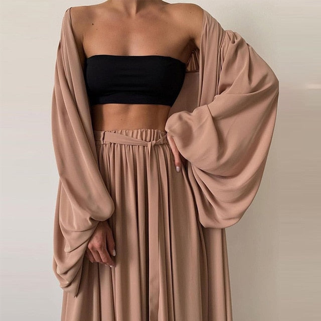 KAYLEE LONG SLEEVE and MAXI PANTS 2 PIECES SET