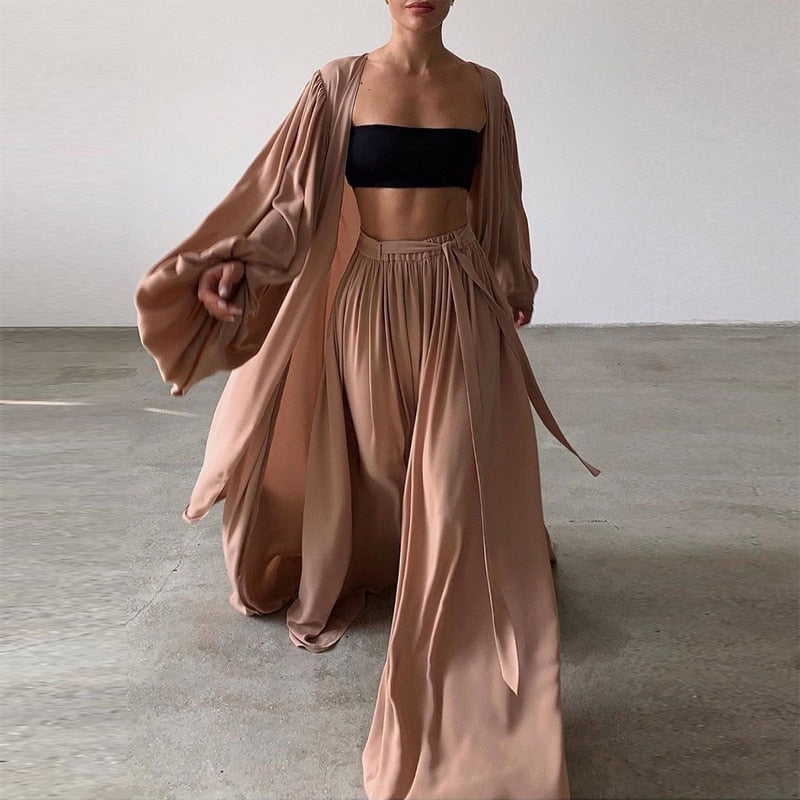 KAYLEE LONG SLEEVE and MAXI PANTS 2 PIECES SET