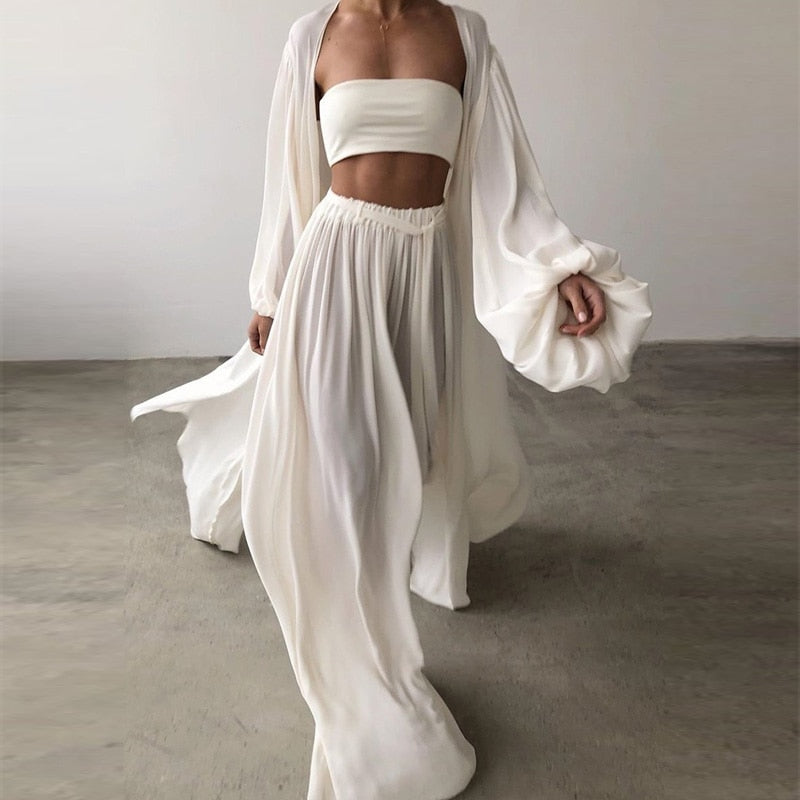 KAYLEE LONG SLEEVE and MAXI PANTS 2 PIECES SET