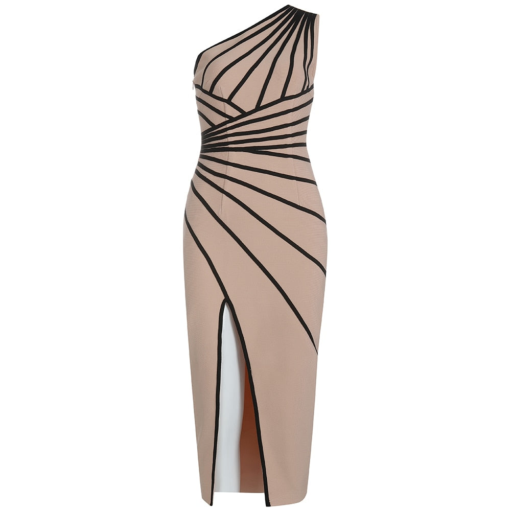 PAULINA LEG SLIT DRESS