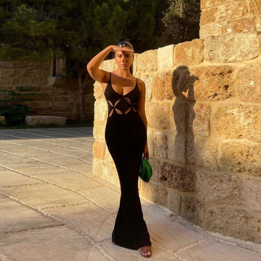 TESSA MAXI BLACK DRESS