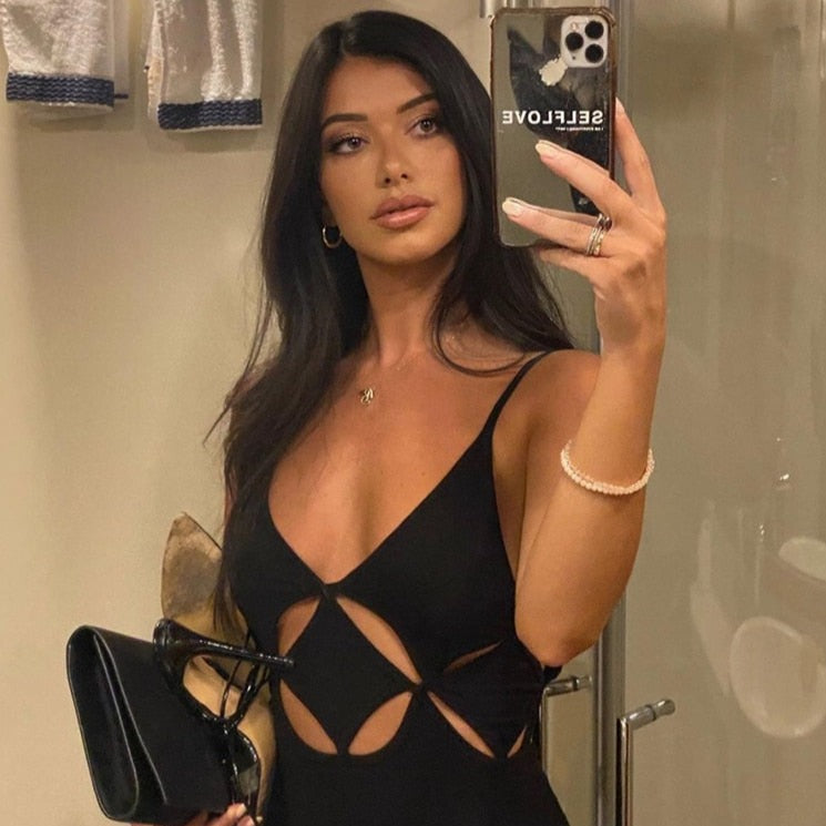 TESSA MAXI BLACK DRESS