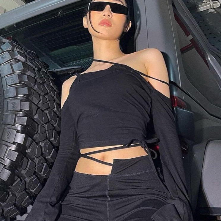 ZARIAS TOP and LACE UP PANTS 2 PIECE SET