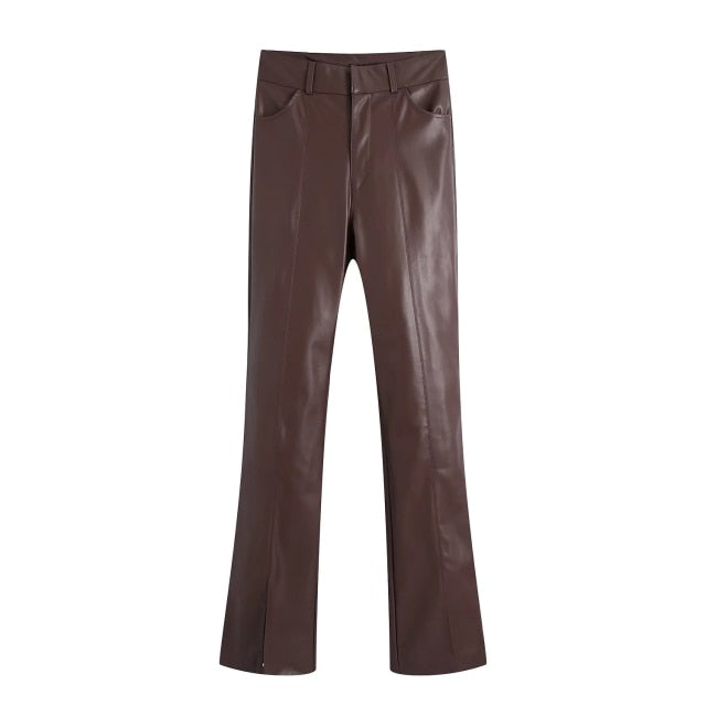 FALLON PU LEATHER 3 PIECE SUIT