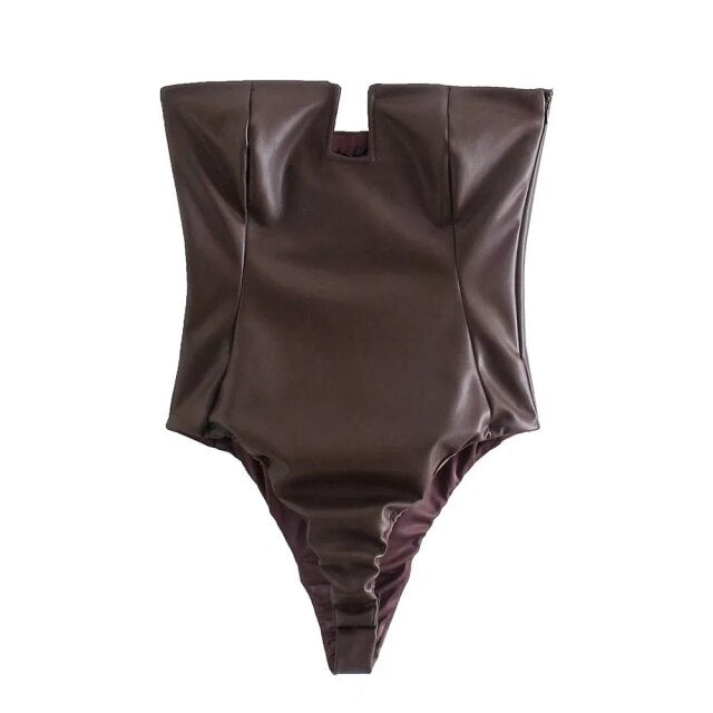FALLON PU LEATHER 3 PIECE SUIT