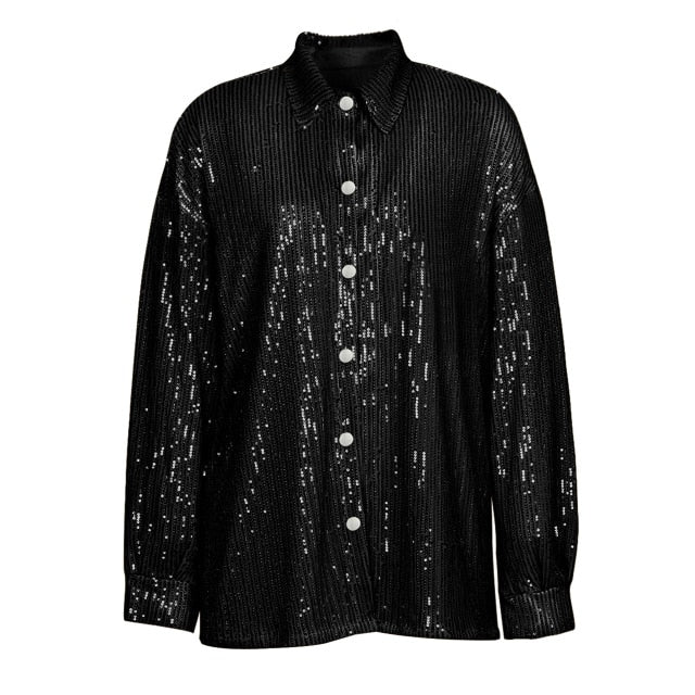 MAREN SPARKLING SHIRT PANTS and BRA 3 PIECE SET