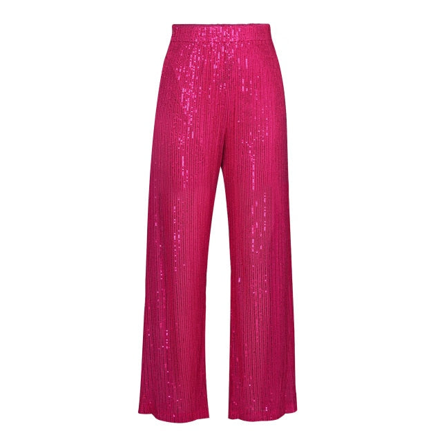 MAREN SPARKLING SHIRT PANTS and BRA 3 PIECE SET