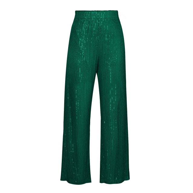 MAREN SPARKLING SHIRT PANTS and BRA 3 PIECE SET