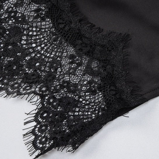 MACI LACE SIDE SLIT DRESS
