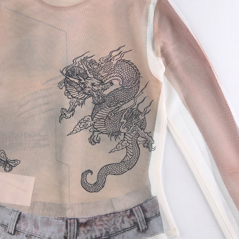 LUCYA PRINTED NUDE BODYSUIT