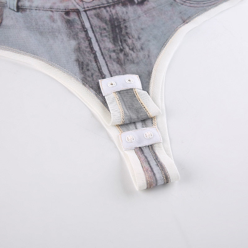LUCYA PRINTED NUDE BODYSUIT