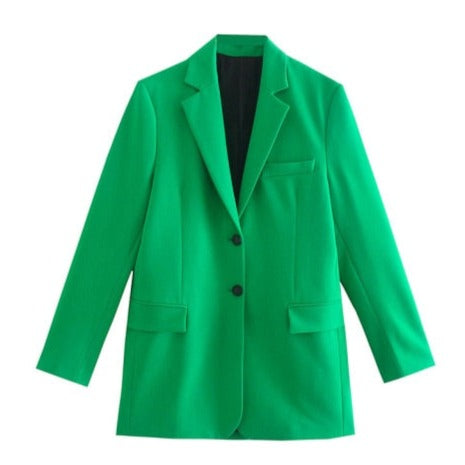 RYAN GREEN BLAZER and MINI SKIRT SUIT