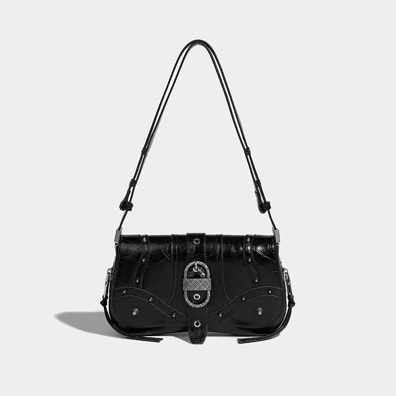 SHOULDER CROSSBODY BAG with METAL STUDS