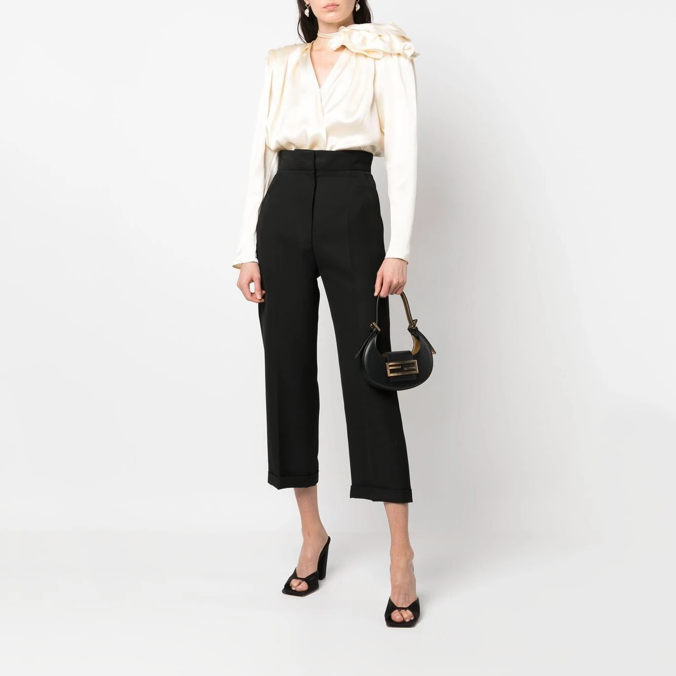 KEIRA LONGSLEEVE BLOUSE ROSE DECORATED