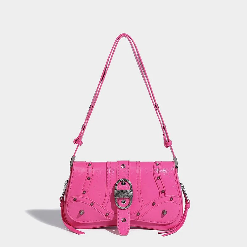SHOULDER CROSSBODY BAG with METAL STUDS