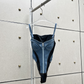 KHALY ZIPPER DENIM BODYSUIT