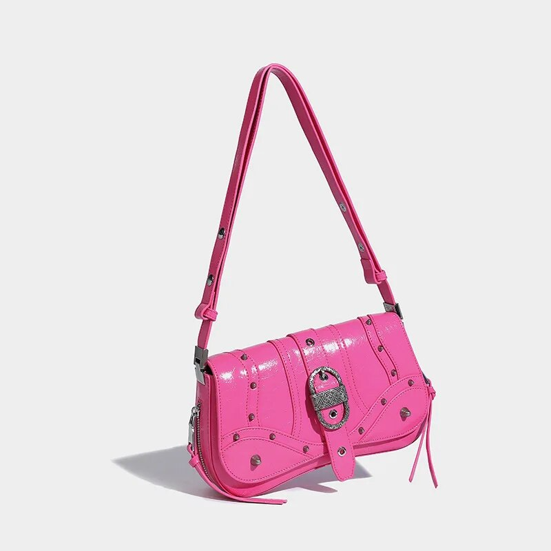 SHOULDER CROSSBODY BAG with METAL STUDS