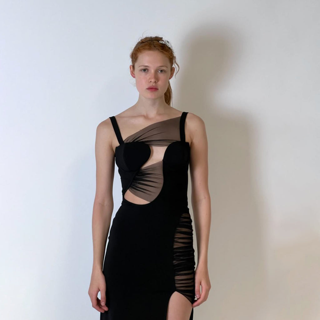 AMAYA HOLLOW OUT MAXI DRESS