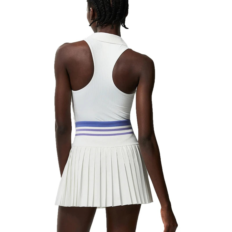 Women’s Two Piece Yoga Set – Gym Top & Tennis Skirt Quick Dry Sportswear