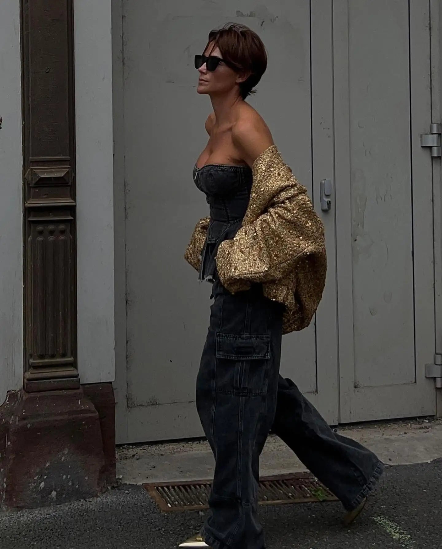 Gold Sequin Jacket – Women’s Statement Party Jacket