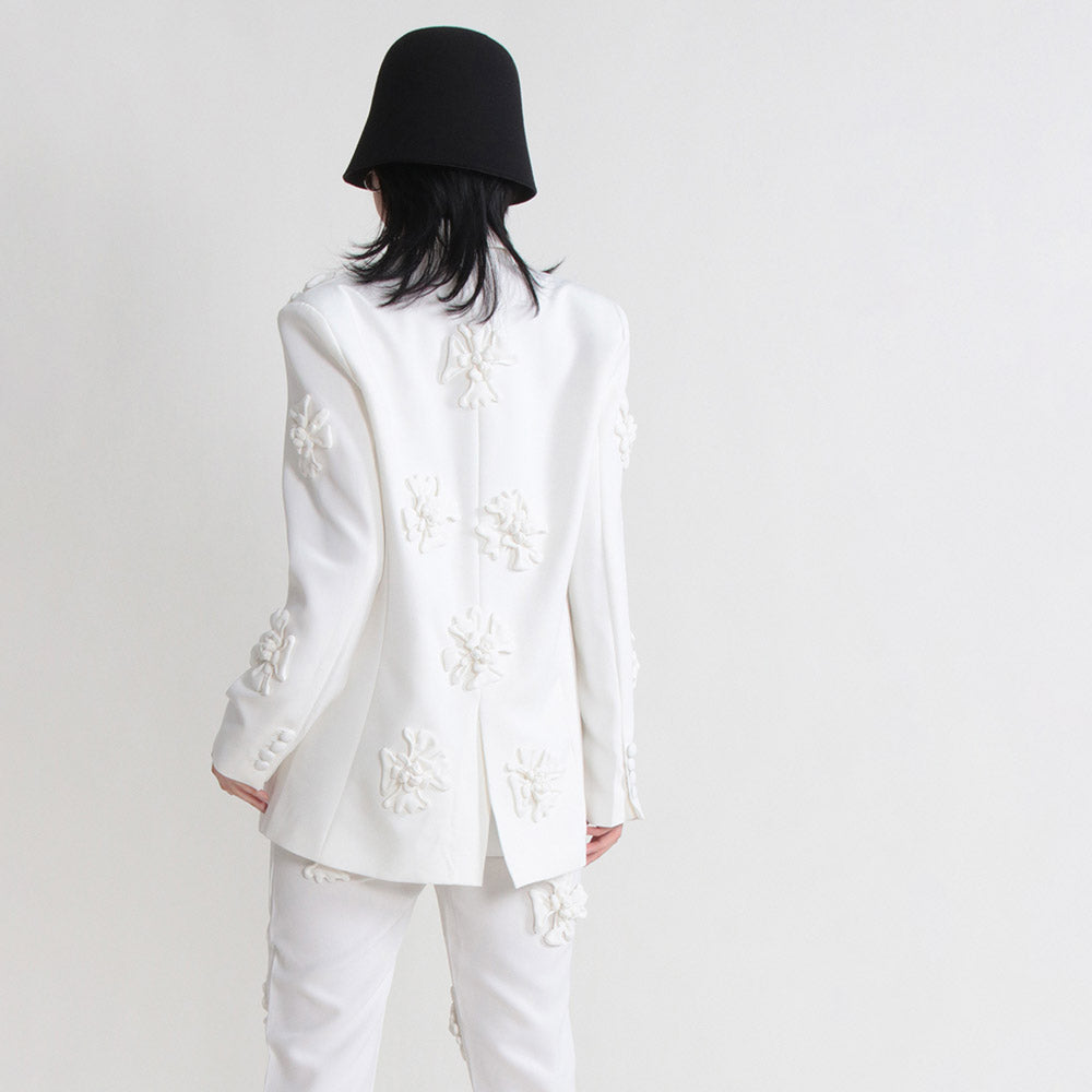KIMBER FLOWER DECORATED PANTS and BLAZER SET