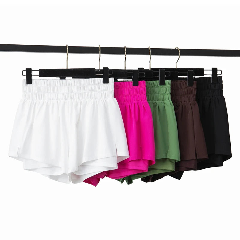 Women’s Quick-Dry Running Set – Sports Bra & High-Waist Shorts