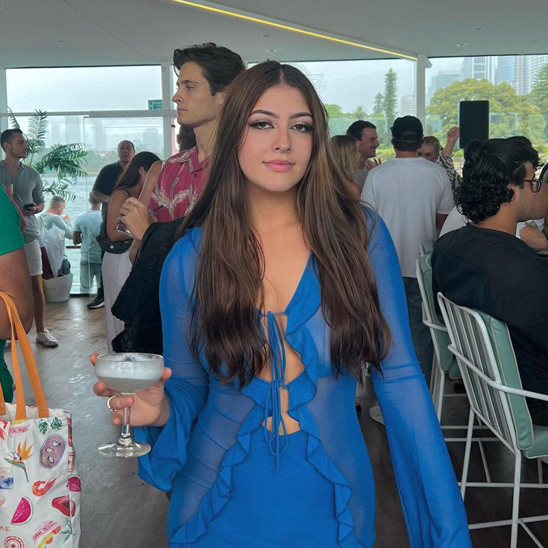 THALIA LONG SLEEVE MINI DRESS