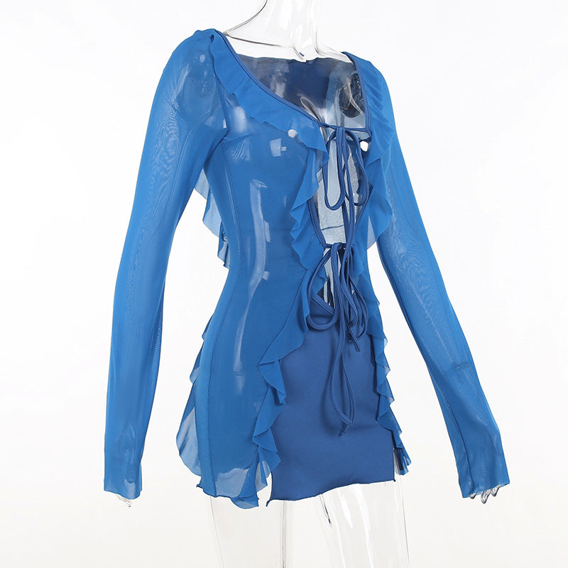THALIA LONG SLEEVE MINI DRESS