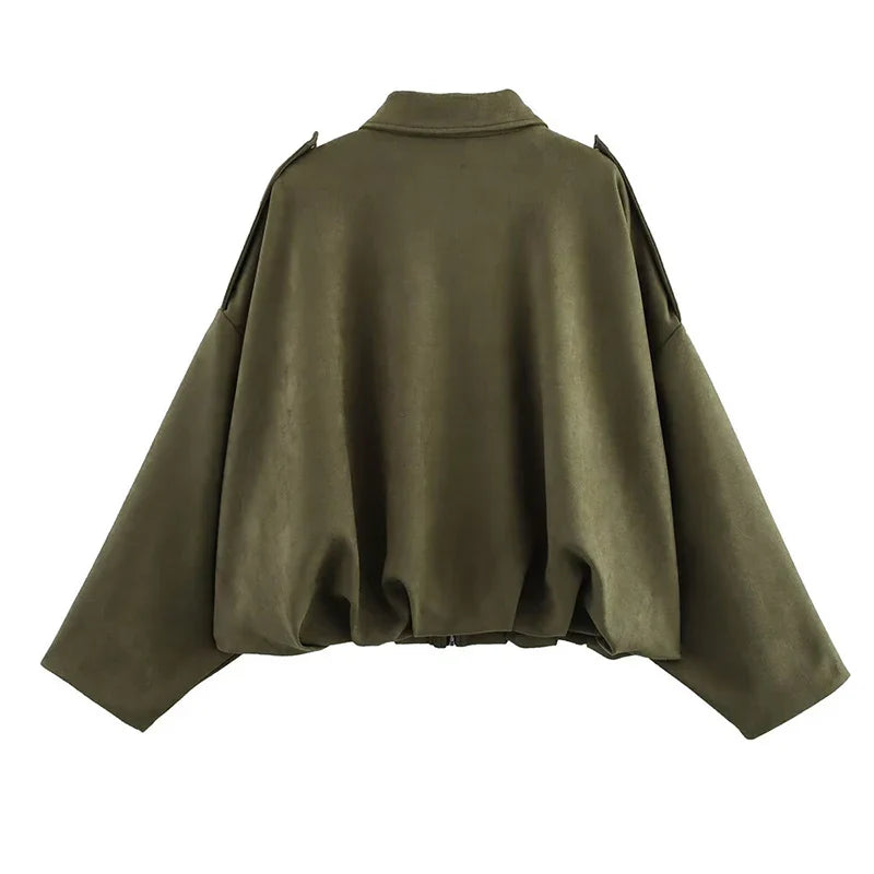 LILO SUEDE BOMBER JACKET