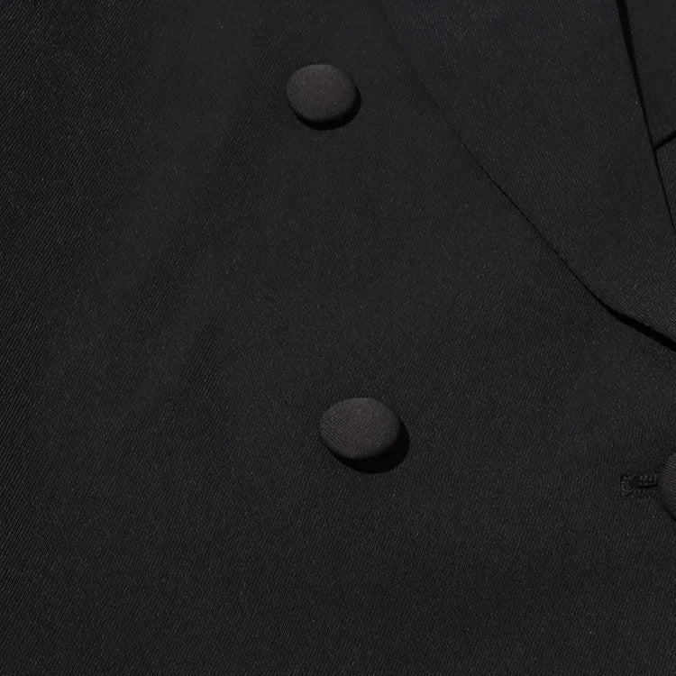 BACKLESS NOTCHED COLLAR BLAZER
