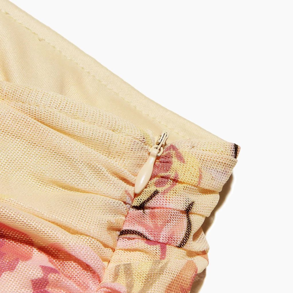 ELEGANT CORSET a MAXY SKIRT SET with SCARF