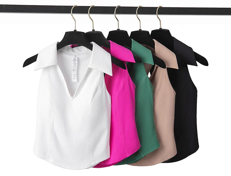 Women’s Two Piece Yoga Set – Gym Top & Tennis Skirt Quick Dry Sportswear