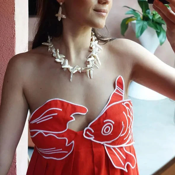 RED SLING SLEEVELESS MAXI DRESS