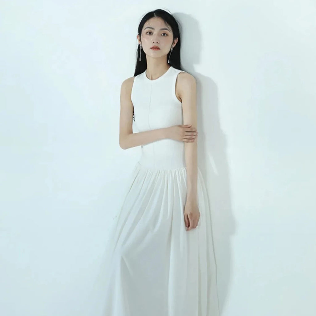 ALEXA SLEEVELESS PUFF DRESS