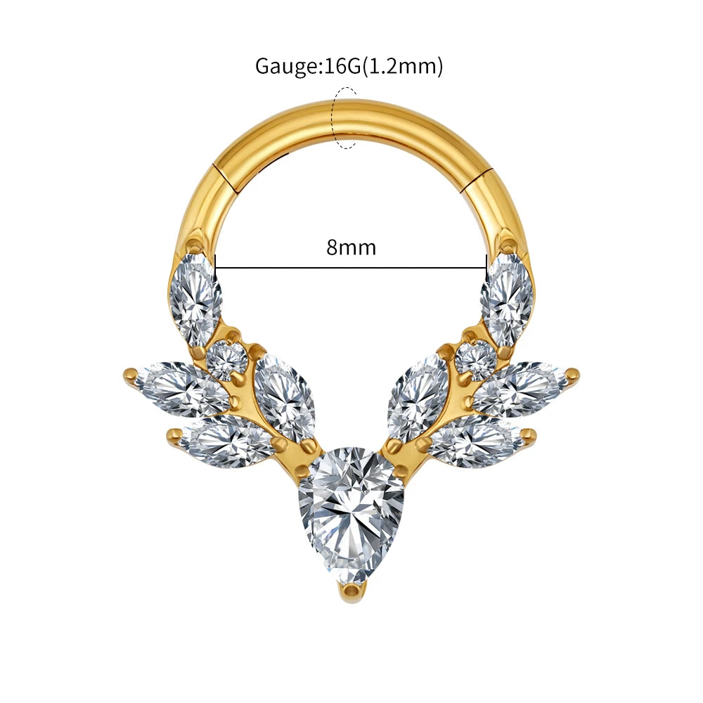 NOSE TITANIUM PIERCING RING
