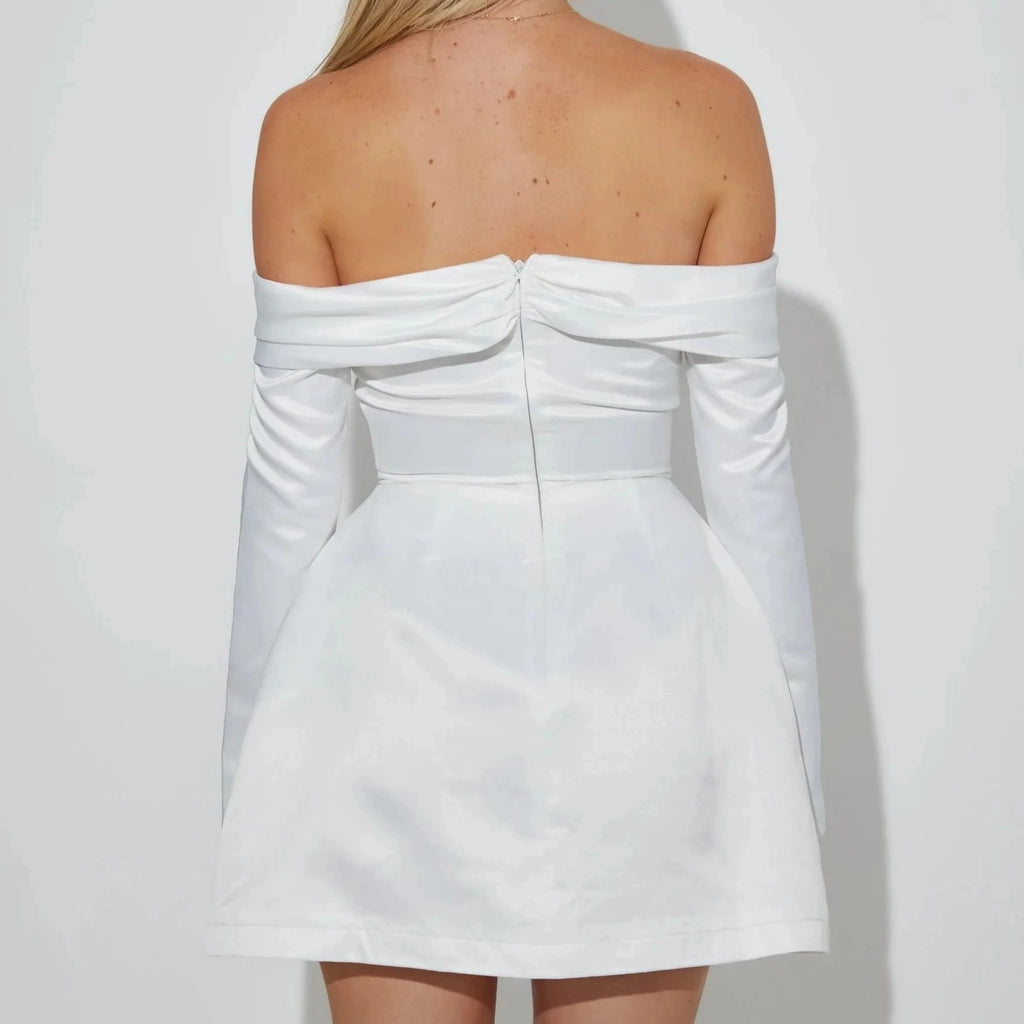 LIA OFF SHOULDER MINI DRESS