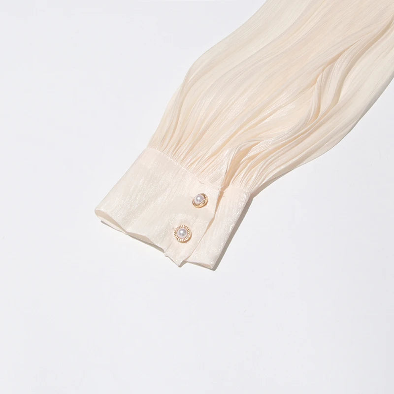 SOLID BLOUSE LONG SLEEVE MINI DRES